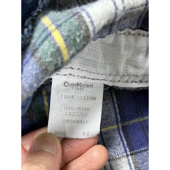 VTG 90s OshKosh‎ B'Gosh Unisex Toddler 4T Denim Overalls Vestbak Lined USA Made - Picture 3 of 10